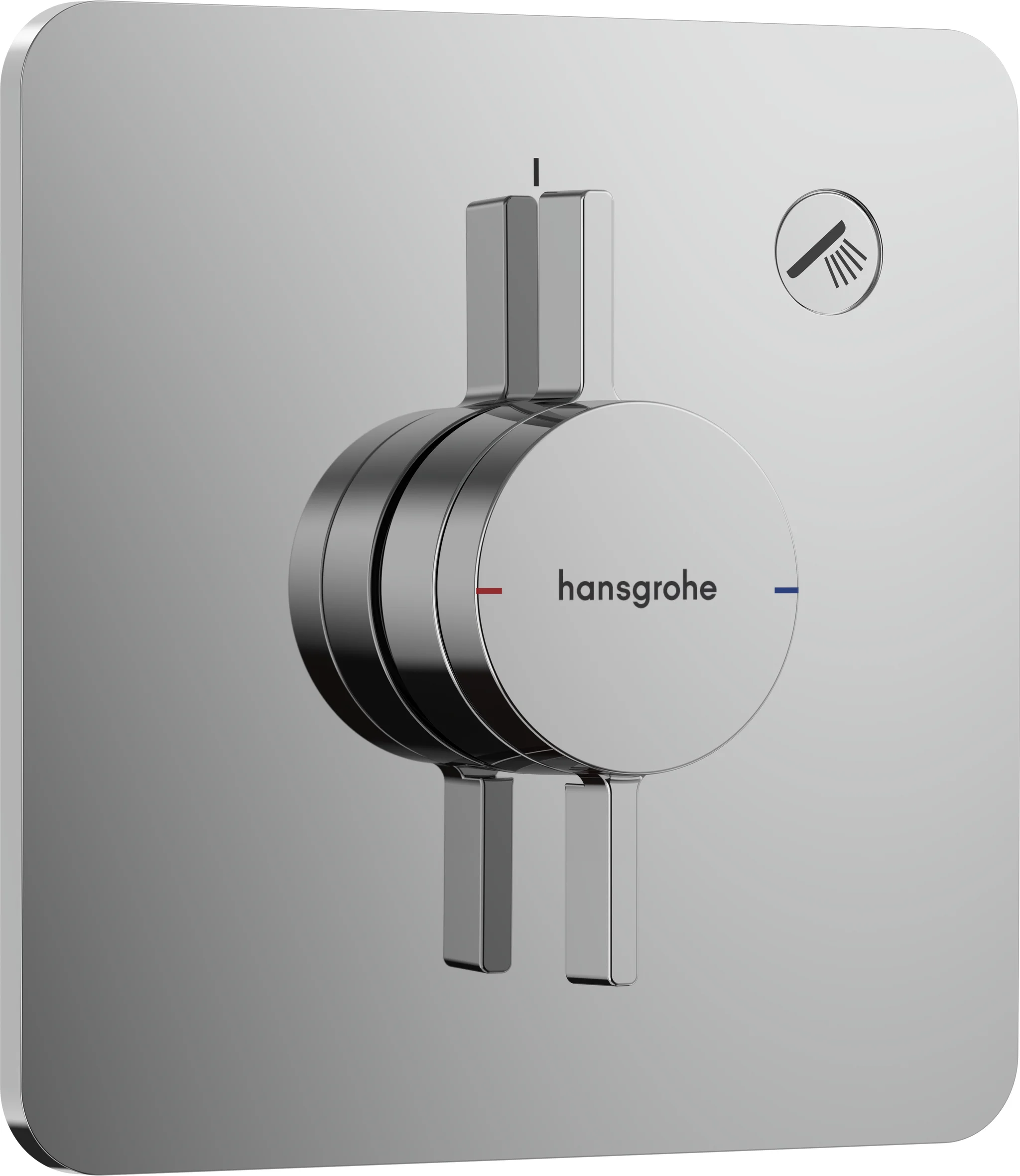 Hansgrohe DuoTurn Q Mischer Unterputz 1 Verbraucher Chrom, maximale Durchflussmenge 29,5 l/min bei 3 bar, flache Rosette für mehr Platz in der Dusche Hansgrohe DuoTurn Q Mischer Unterputz 1 Verbraucher Chrom, maximale Durchflussmenge 29,5 l/min bei 3 bar, flache Rosette für mehr Platz in der Dusche