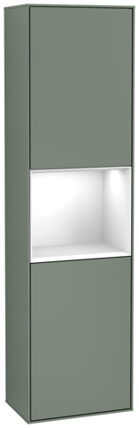 Villeroy & Boch Hochschrank „Finion“ 41,8 × 151,6 cm 2 Türen, Anschlag: links, inkl. Beleuchtung in Anschlag links