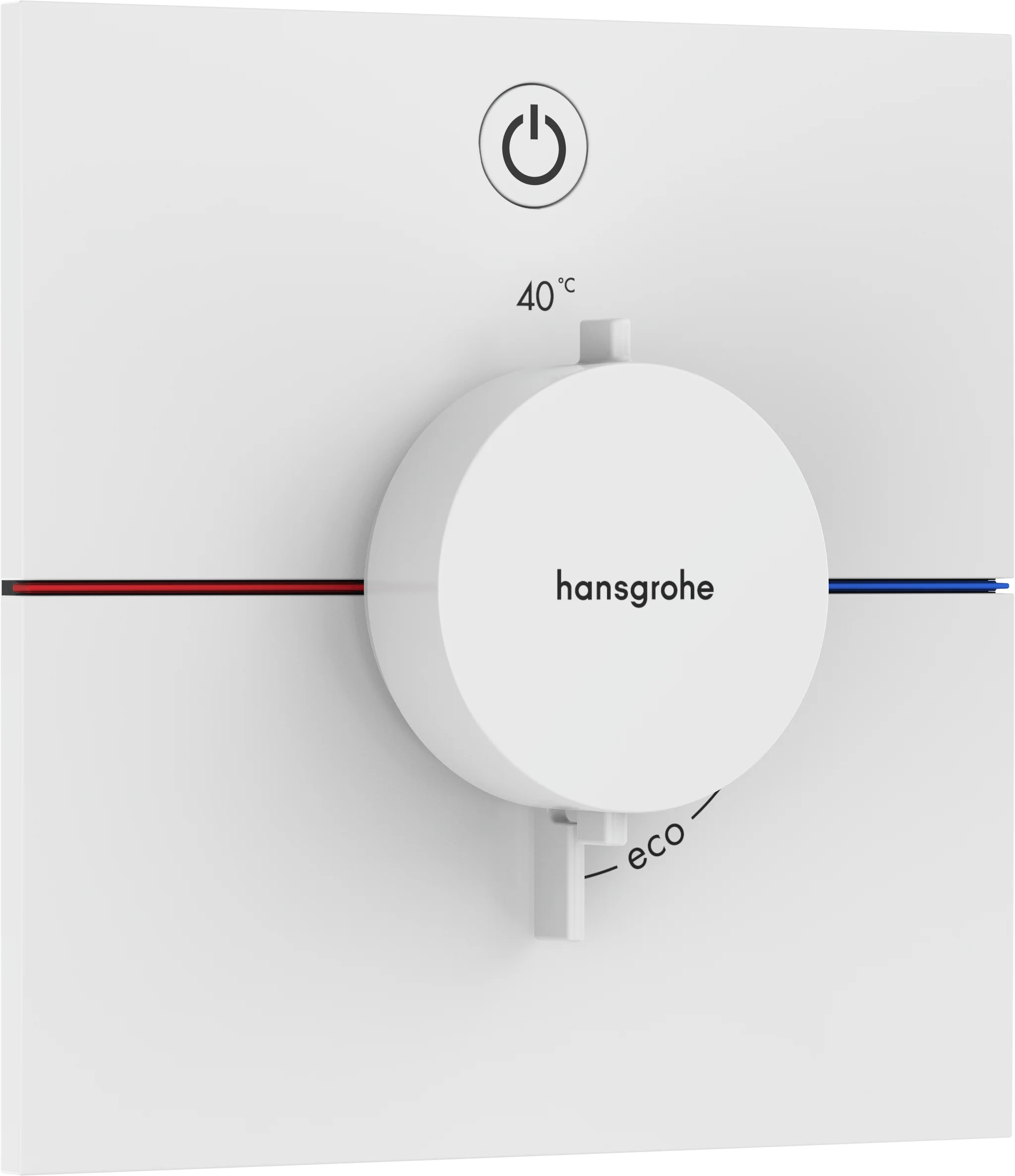 Hansgrohe ShowerSelect Comfort E Thermostat Unterputz, Mattweiß, 1 Verbraucher, flache Rosette, einfache Installation Hansgrohe ShowerSelect Comfort E Thermostat Unterputz, Mattweiß, 1 Verbraucher, flache Rosette, einfache Installation