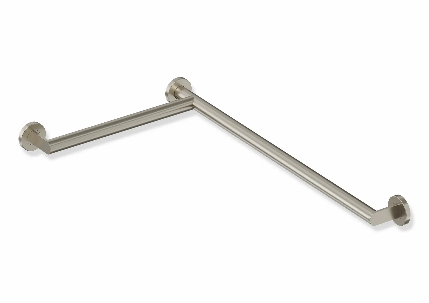 Dusch-, Wannenhandlauf des Systems 900, Edelstahl, PVD, waagerechte Längen 765 mm und 475 mm, D: 32 mm, Ausführung links, in Farbe CK (messing glänzend) Dusch-, Wannenhandlauf des Systems 900, Edelstahl, PVD, waagerechte Längen 765 mm und 475 mm, D: 32 mm, Ausführung links, in Farbe CK (messing glänzend)