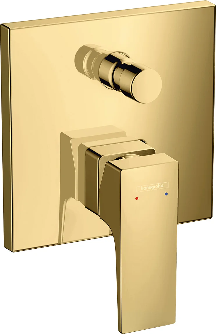 Hansgrohe Metropol Einhebel-Wannenmischer Unterputz, Polished Gold Optic, 2 Verbraucher, Keramikmischsystem, einstellbare Temperaturbegrenzung, automatische Rückstellung, Schalldämpfer Hansgrohe Metropol Einhebel-Wannenmischer Unterputz, Polished Gold Optic, 2 Verbraucher, Keramikmischsystem, einstellbare Temperaturbegrenzung, automatische Rückstellung, Schalldämpfer