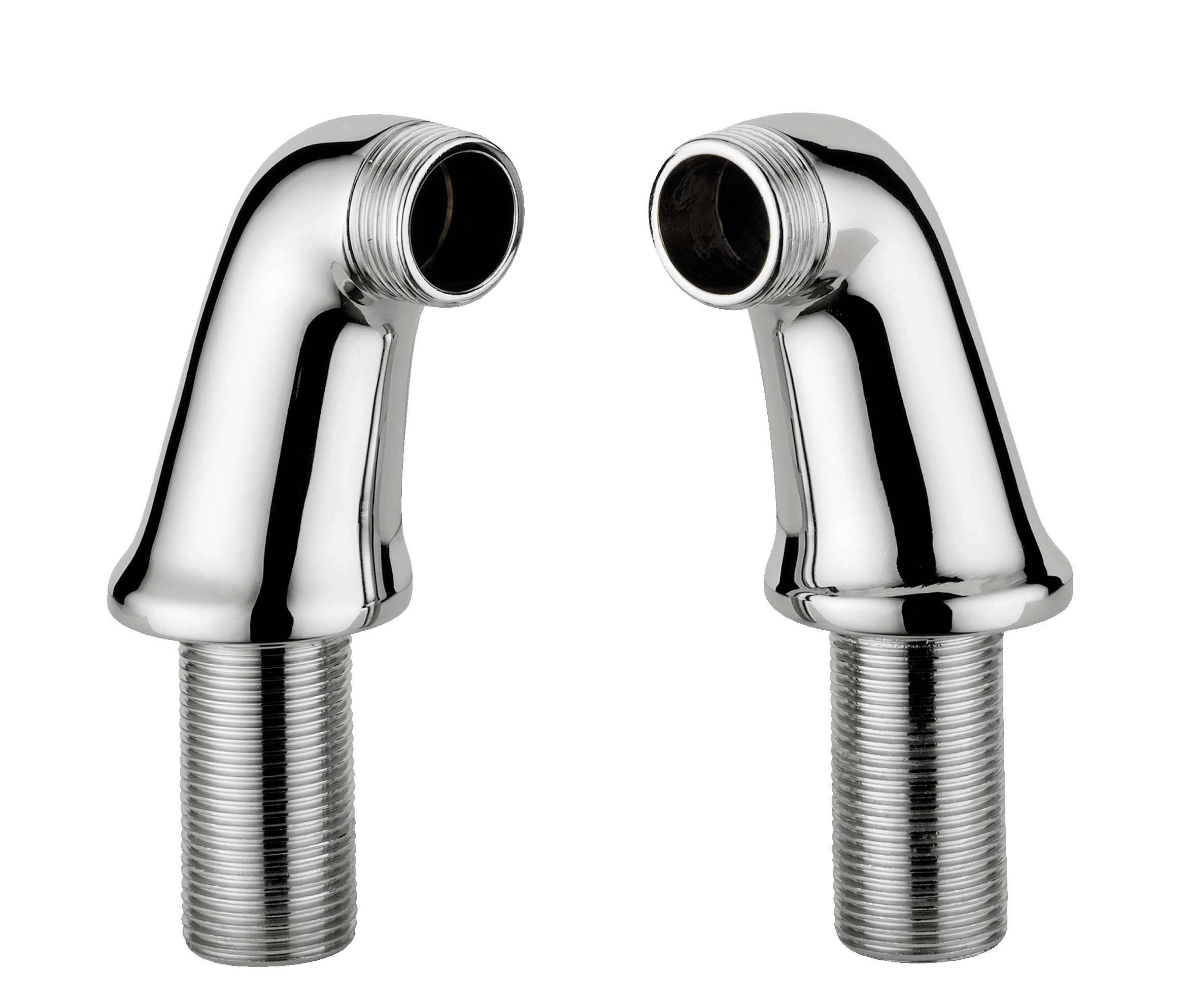 Wannenaufsatz (Paar) - für Installation auf Wannenrand - 3/4" × 1/2″ - Höhe 61 mm - chrom Wannenaufsatz (Paar) - für Installation auf Wannenrand - 3/4" × 1/2″ - Höhe 61 mm - chrom