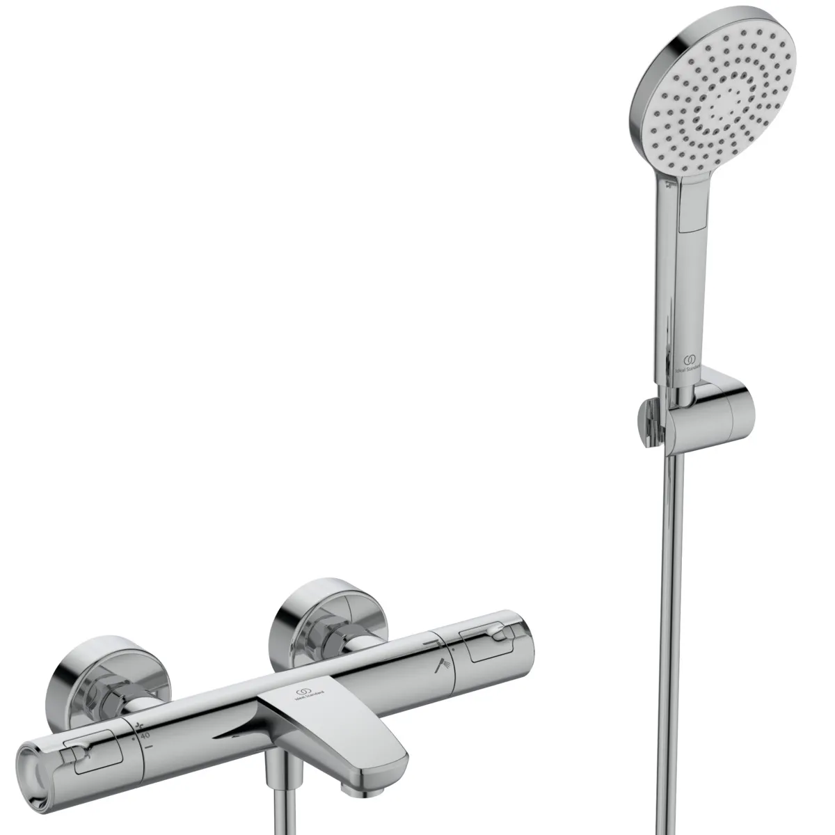 Badethermostat Aufputz Ceratherm T50 mit Handbrauseset Chrom Badethermostat Aufputz Ceratherm T50 mit Handbrauseset Chrom