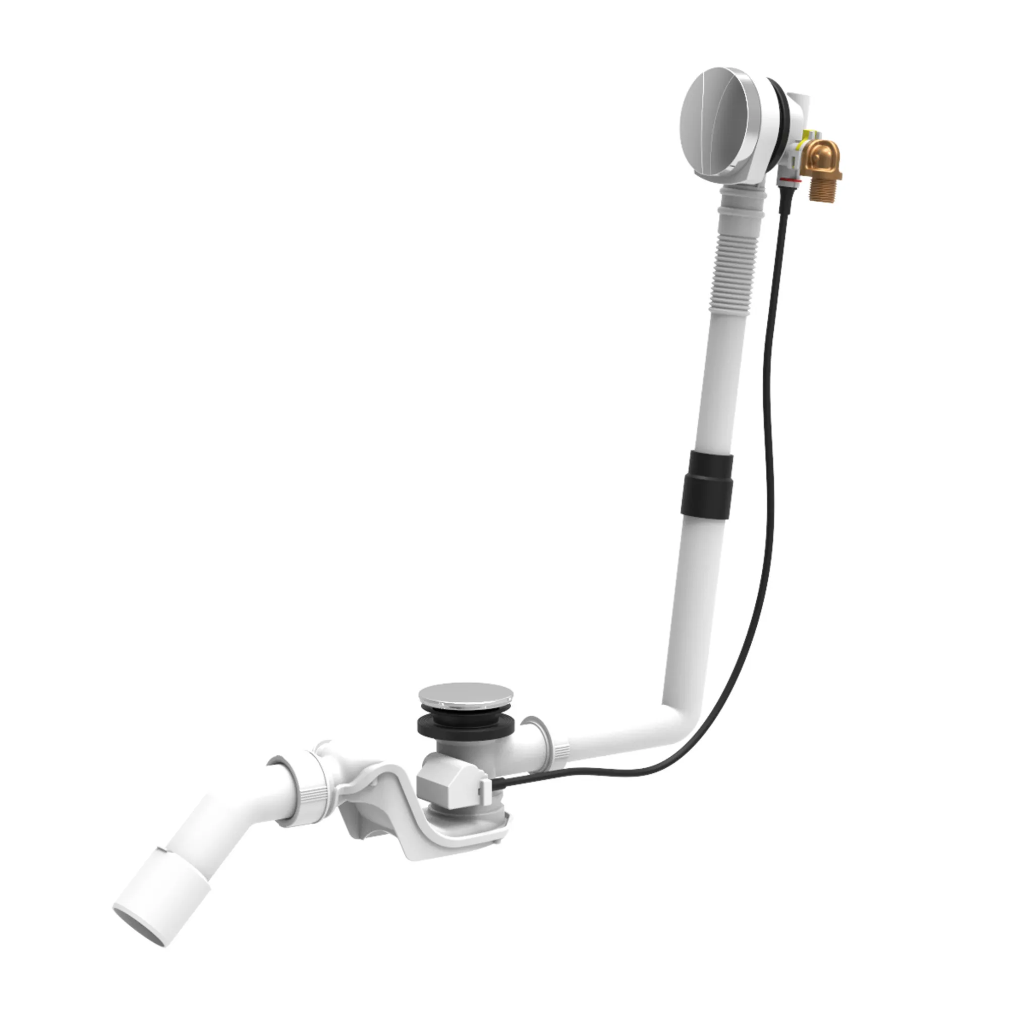 Laufen Ab- und Überlaufgarnitur mit Wannenzulauffunktion chrom Farbe: Chrom