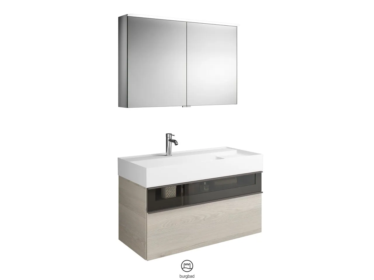 burgbad Yumo PG1 Badmöbelset (SFKZ102), Breite 1015 mm burgbad Yumo PG1 Badmöbelset (SFKZ102), Breite 1015 mm