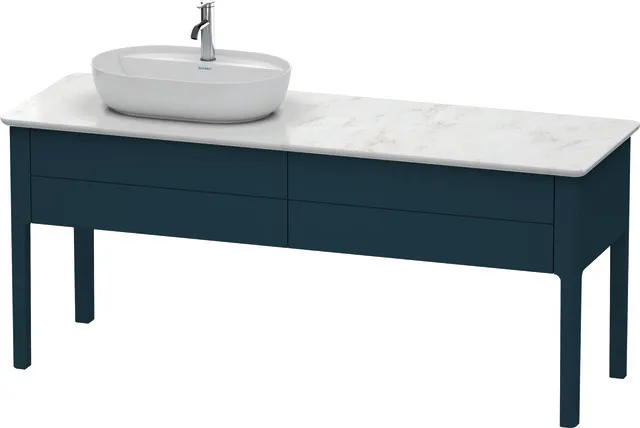 Duravit Waschtischunterschrank bodenstehend „Luv“ 173,3 × 74,3 × 57 cm Nachtblau Seidenmatt Duravit Waschtischunterschrank bodenstehend „Luv“ 173,3 × 74,3 × 57 cm Nachtblau Seidenmatt