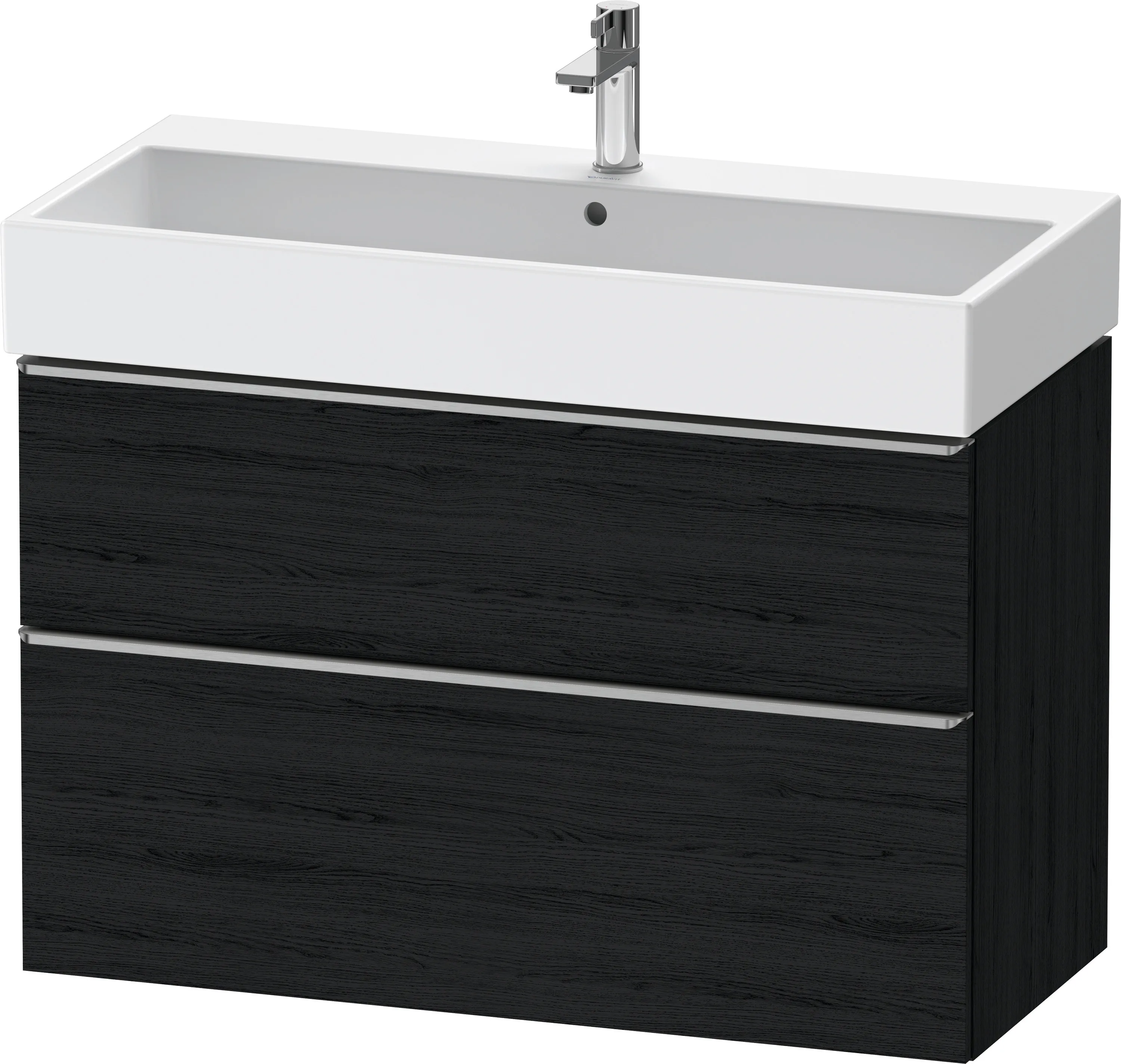 Duravit Waschtischunterschrank wandhängend „D-Neo“ 98,4 × 62,5 × 44,2 cm Eiche Schwarz
