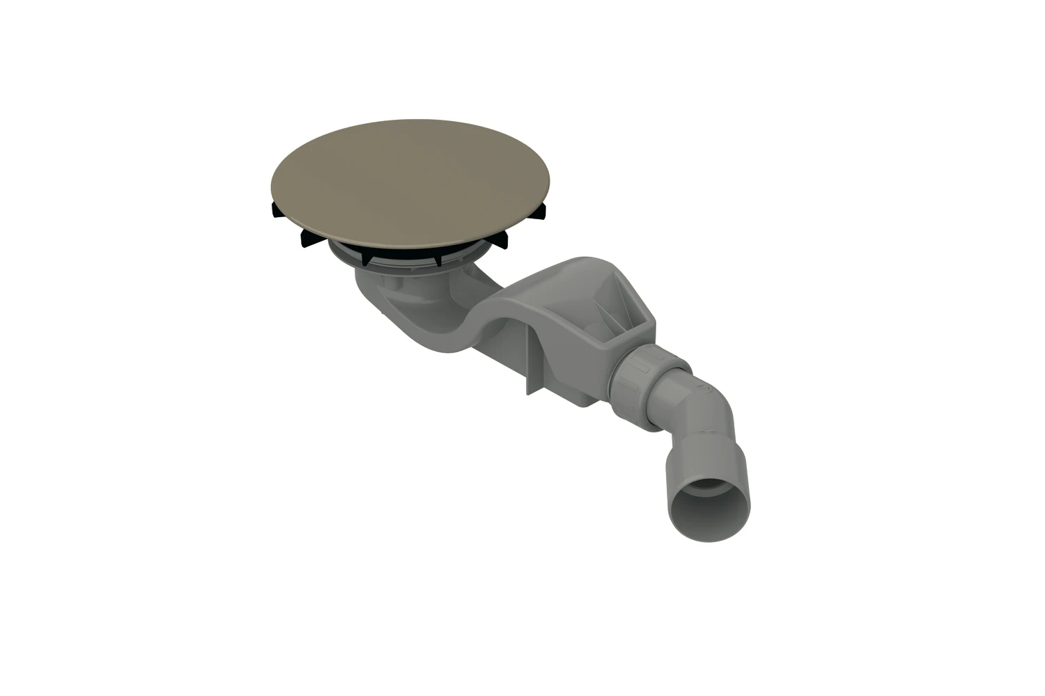 Bette Ablaufgarnitur für Duschwannen „BetteAir“ 50 Modell B525 152 mm in Greige