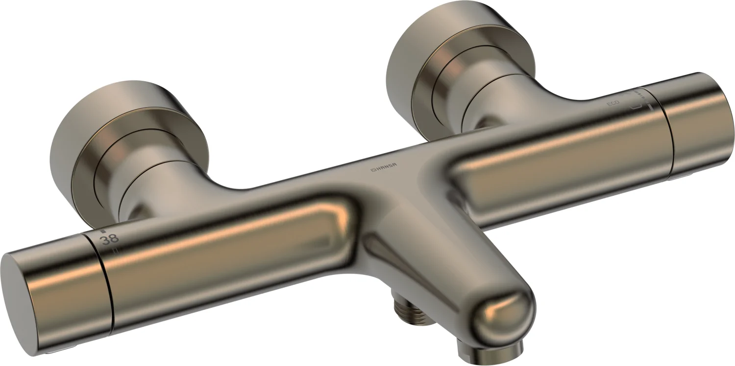 HansaPRISMA Wannenfüll- und Brausebatterie, Ausladung 180 mm, Bronze gebürstet