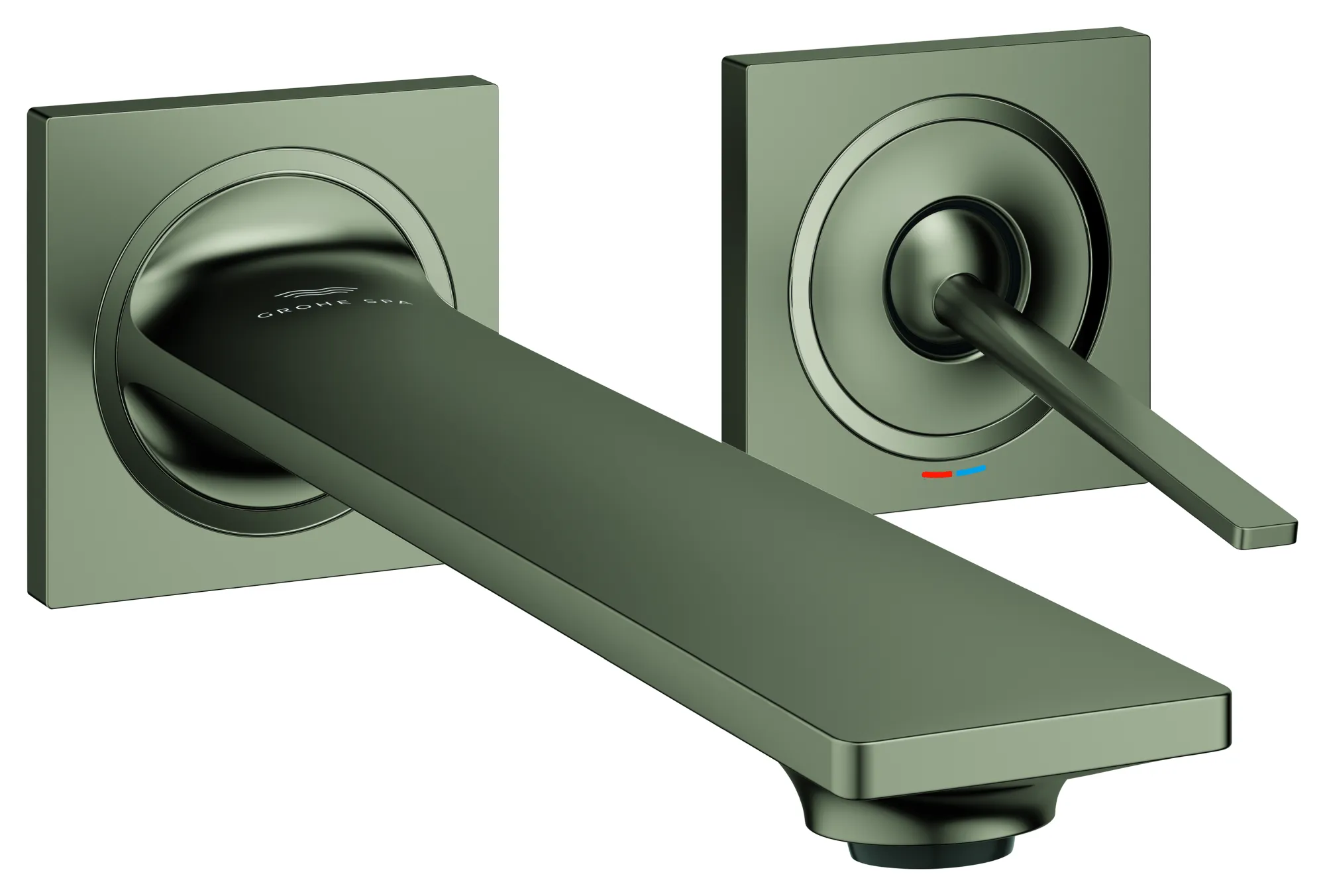 2-Loch-Waschtischbatterie Allure 19386, Wandmontage, Fertigmontageset für 33769, Ausladung 220 mm, chrom