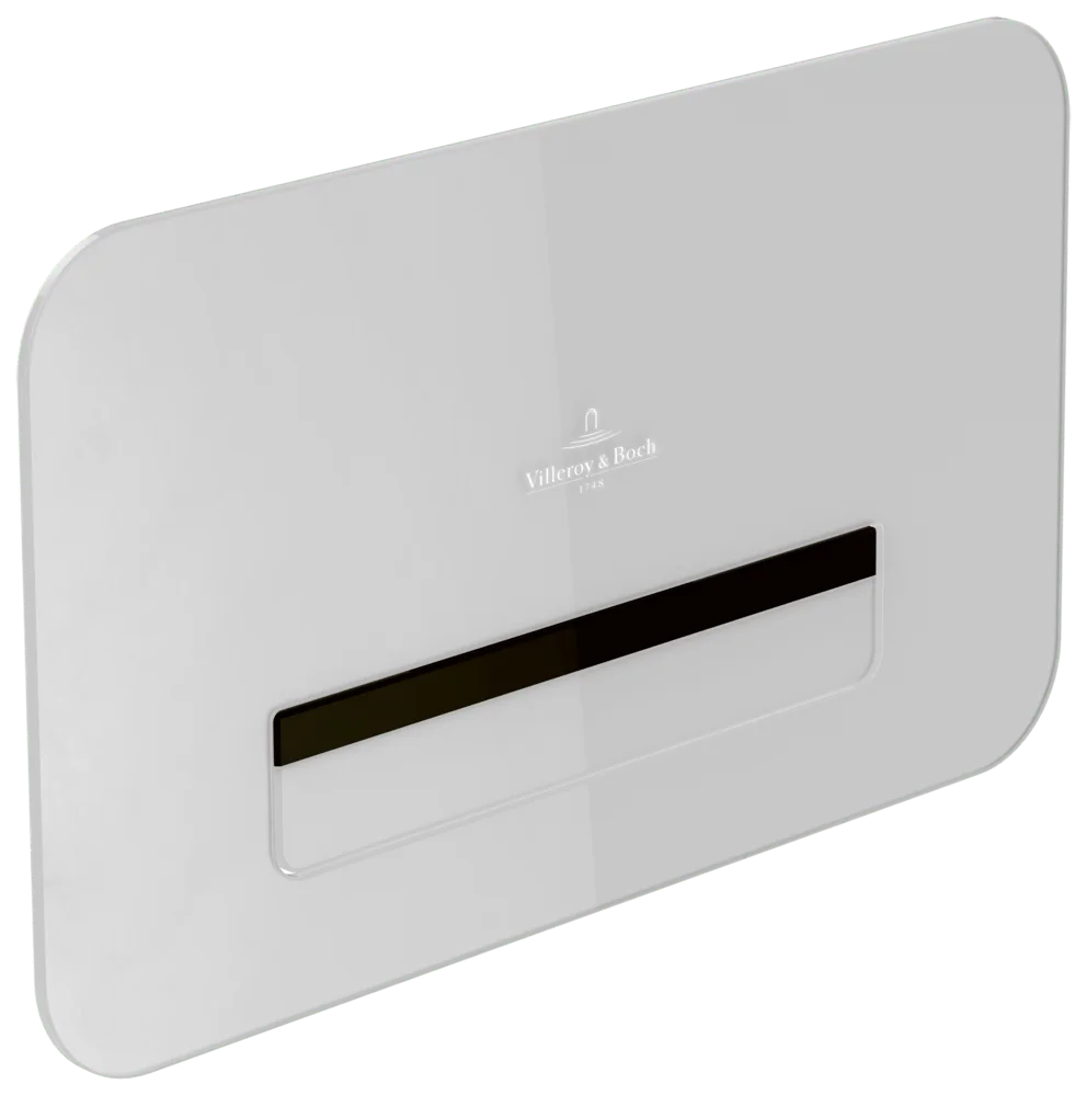 Villeroy & Boch ViConnect WC-Betätigungsplatte 269x161x13 mm, Glass Glossy White