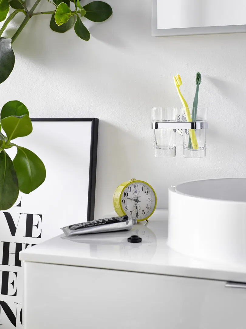 emco Accessoire-Set inkl. Papierhalter mit Deckel, Bürstengarnitur und Haken „polo“ in chrom emco Accessoire-Set inkl. Papierhalter mit Deckel, Bürstengarnitur und Haken „polo“ in chrom