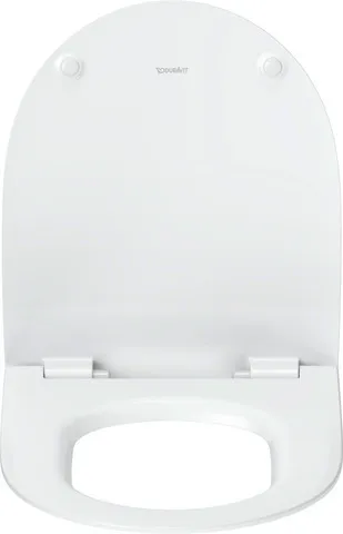 Duravit Univ.WC-Sitz D-shaped Tief 421mm Ülap Absenkaut. abnehmb. Scharn. Edelst. We
