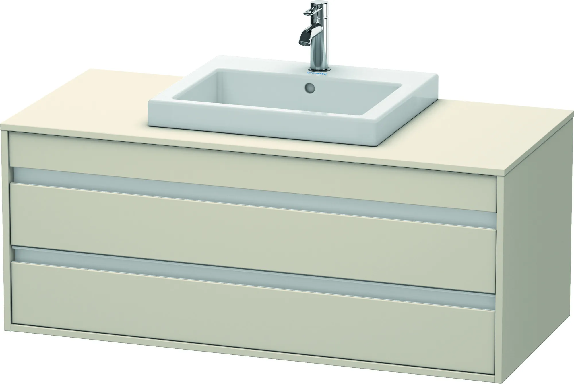 Duravit Waschtischunterschrank wandhängend „Ketho“ 120 × 49,6 × 55 cm Taupe Matt Duravit Waschtischunterschrank wandhängend „Ketho“ 120 × 49,6 × 55 cm Taupe Matt