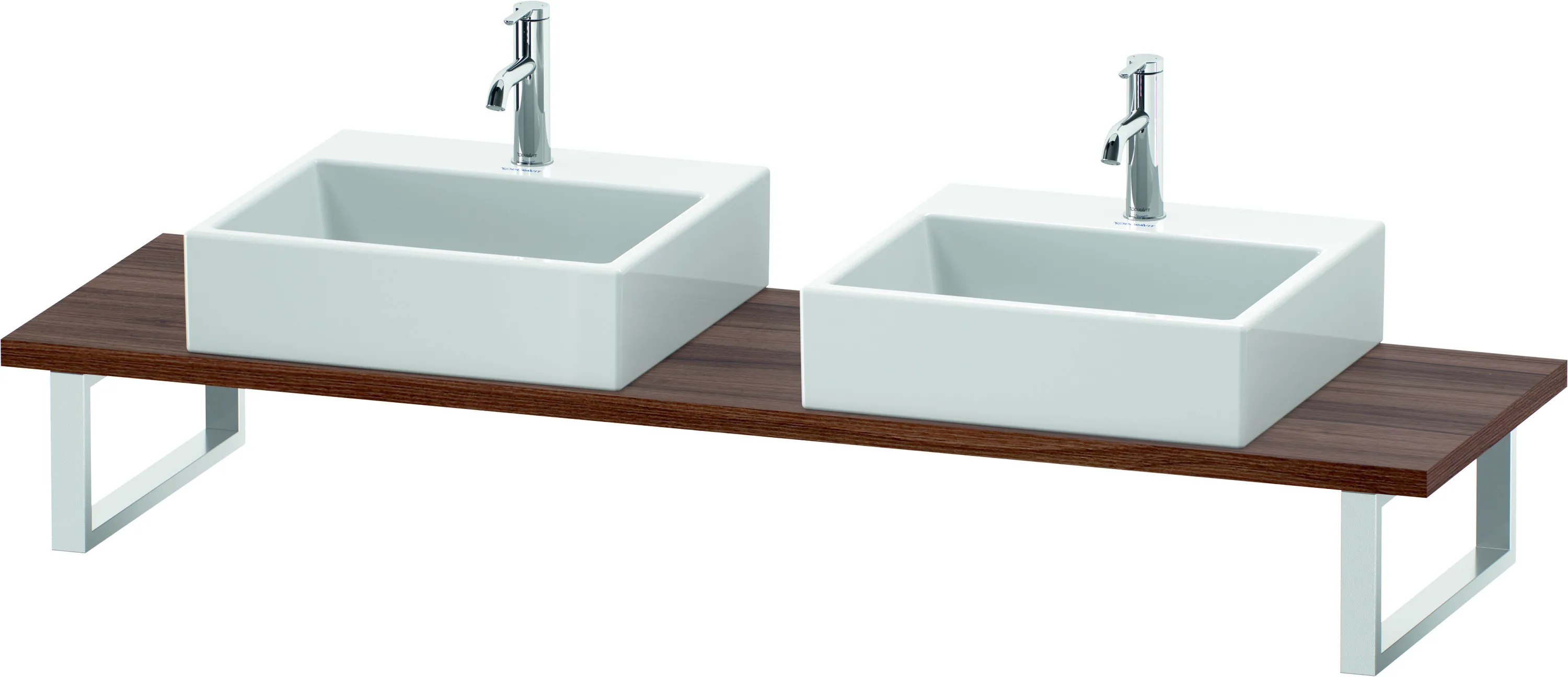 Duravit Konsole „L-Cube“ in Nussbaum Natur