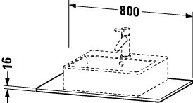 Duravit Konsole „XSquare“ in Betongrau Matt