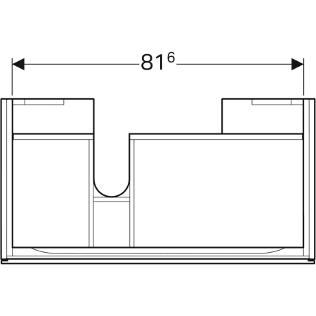 Geberit Waschtischunterschrank „Xeno2“ 88 × 22 × 46,2 cm 