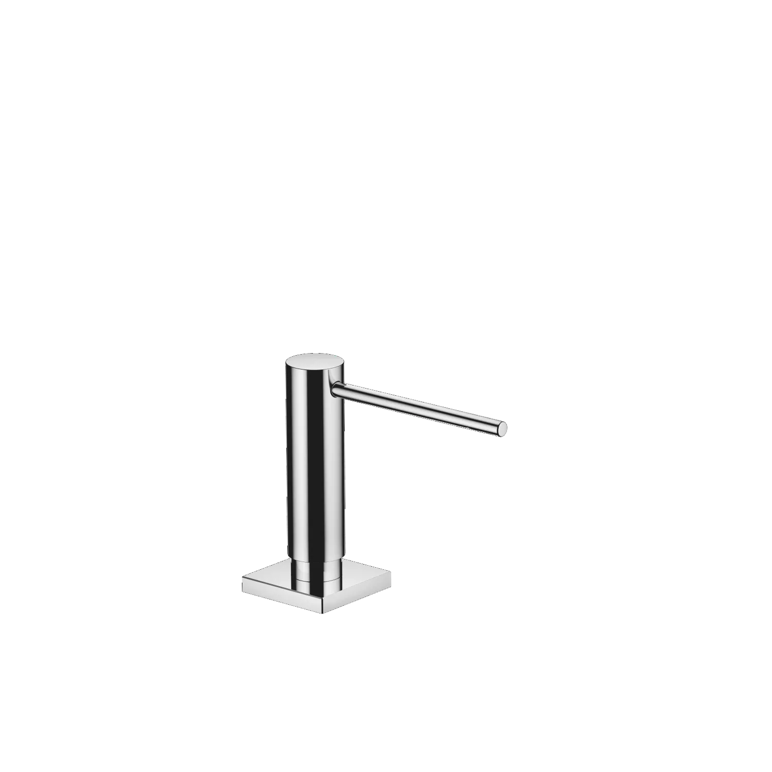 Dornbracht Spender mit Rosette - Chrom, Ausladung 124 mm, 500 ml Flaschenvolumen Dornbracht Spender mit Rosette - Chrom, Ausladung 124 mm, 500 ml Flaschenvolumen