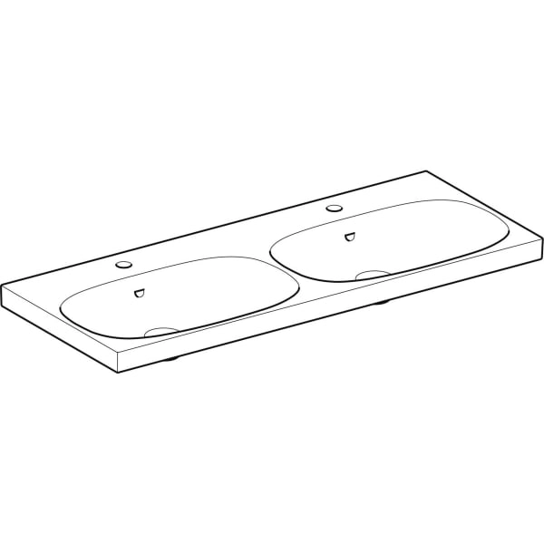 Wandwaschtisch „Acanto“, rechteckig 120 × 48,2 cm Wandwaschtisch „Acanto“, rechteckig 120 × 48,2 cm