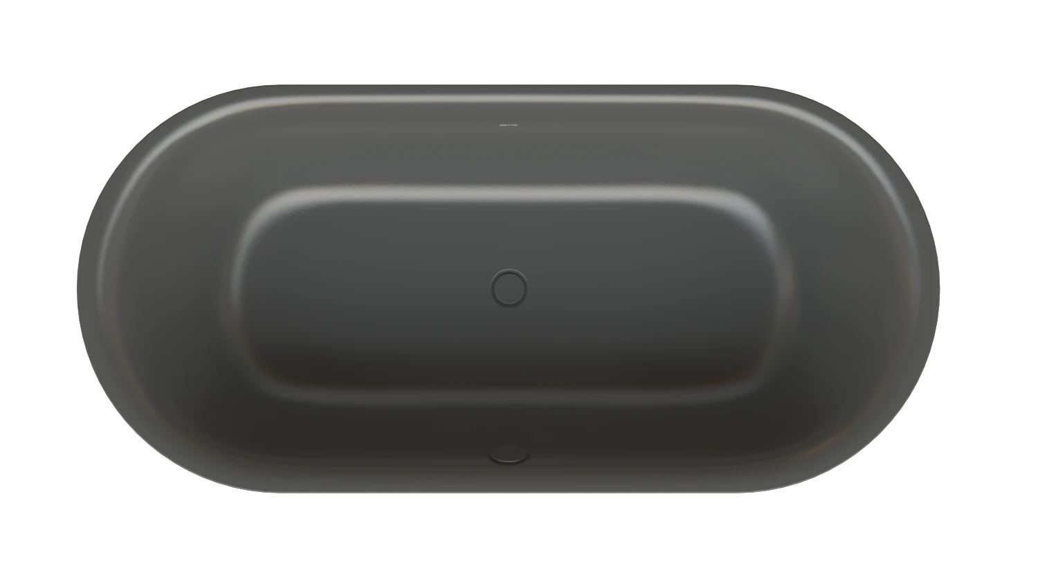 Bette oval Badewanne „BetteLux Oval Silhouette“ 190 × 90 cm in Slate