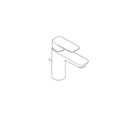 Kludi PURE&STYLE Waschtisch-EHM 100 EcoPlus, m. Metallablaufg. mattschwarz