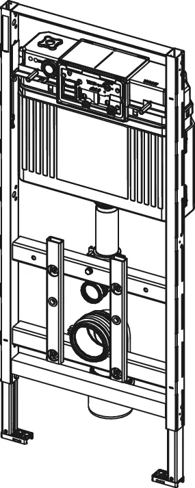 TECElux WC-Modul 100 Bauhöhe 1120 mm