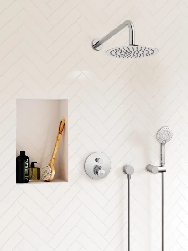 Regenbrause Idealrain Luxe Durchmesser 200mm Edelstahl poliert Regenbrause Idealrain Luxe Durchmesser 200mm Edelstahl poliert