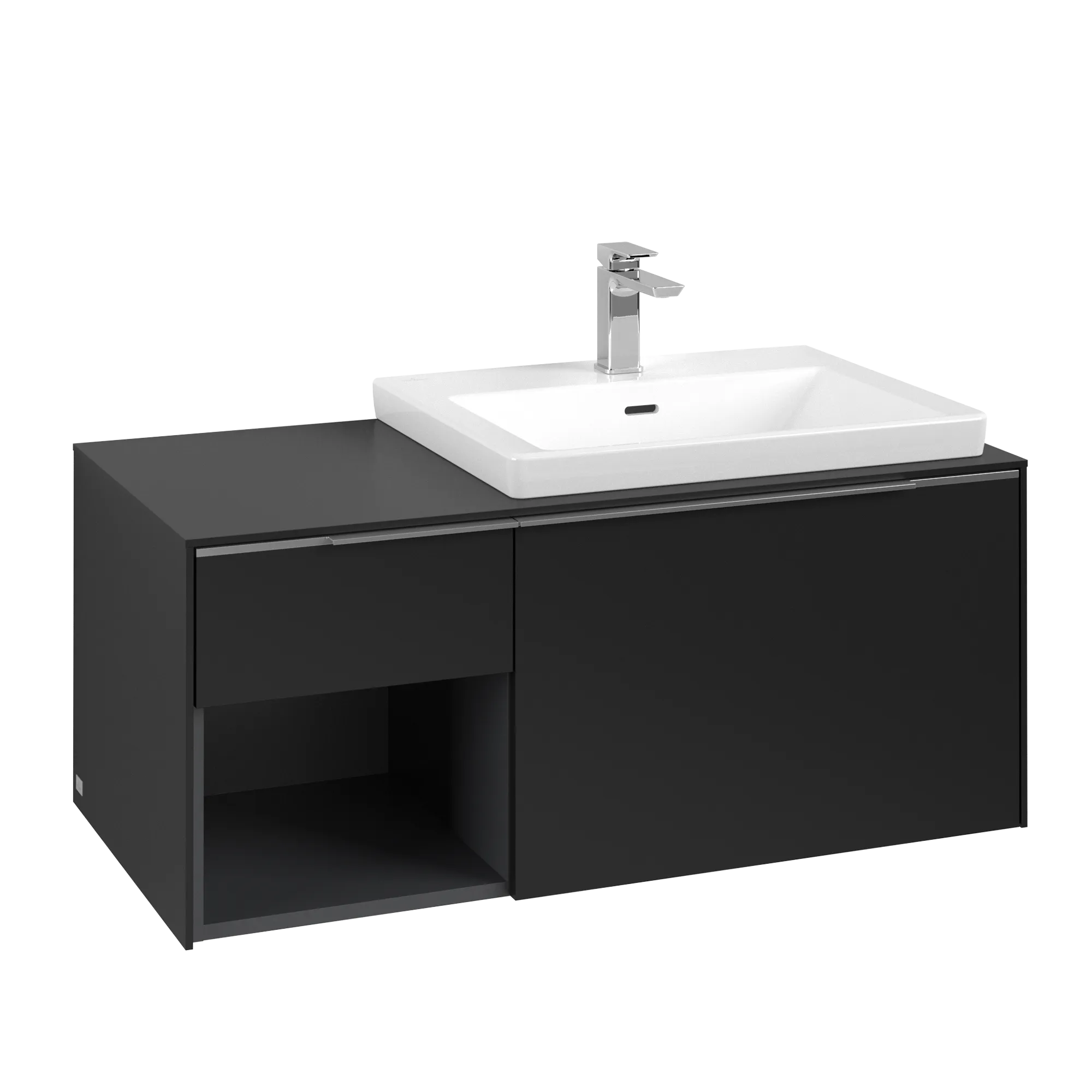 Villeroy & Boch Subway 3.0 Waschbeckenunterschrank C57100, 1001x423x516mm, Volcano Black