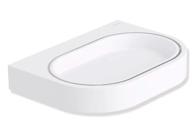 S.-Schale Kst. m. Halter Sys 800, Halter Plvb. weiß tiefmatt/wem S.-Schale Kst. m. Halter Sys 800, Halter Plvb. weiß tiefmatt/wem