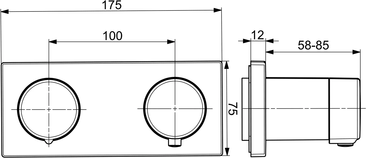 HansaLIVING Wannen- und Brausearmatur Hansamatrix Fertigmontageset für Wanne/Brause 4453 Rosette eckig DN15 Chrom HansaLIVING Wannen- und Brausearmatur Hansamatrix Fertigmontageset für Wanne/Brause 4453 Rosette eckig DN15 Chrom