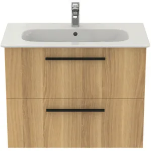 Möbelpaket i.life A mit Waschtisch 80cm und Unterschrank mit schwarzem Griff Weiß matt Möbelpaket i.life A mit Waschtisch 80cm und Unterschrank mit schwarzem Griff Weiß matt