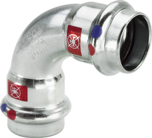 „Prestabo“ 90°-Bogen unlegiert, verzinkt 22 mm VdS-Zulassung „Prestabo“ 90°-Bogen unlegiert, verzinkt 22 mm VdS-Zulassung