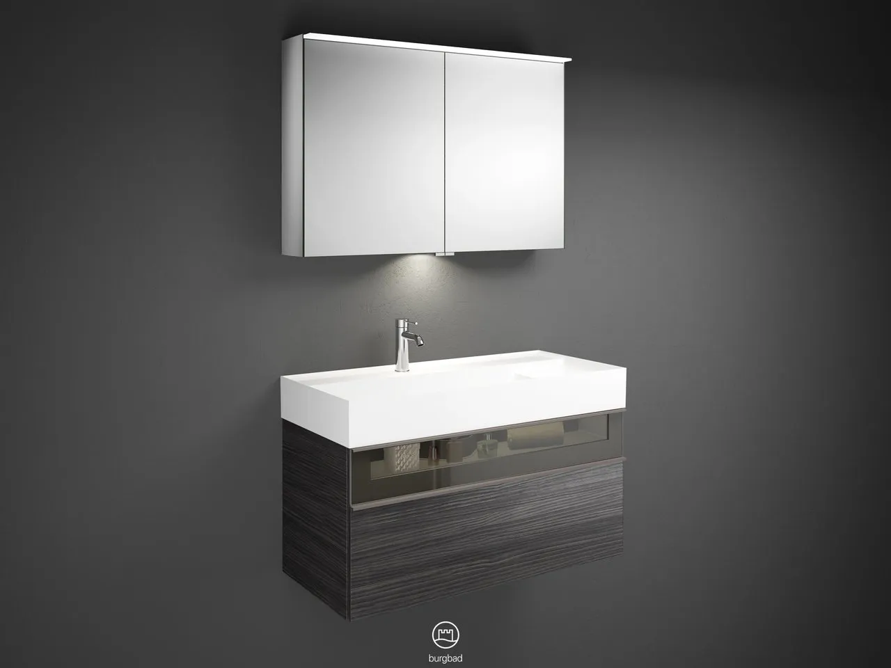 burgbad Badmöbelset „Yumo“ in Eiche Dekor Cashmere burgbad Badmöbelset „Yumo“ in Eiche Dekor Cashmere