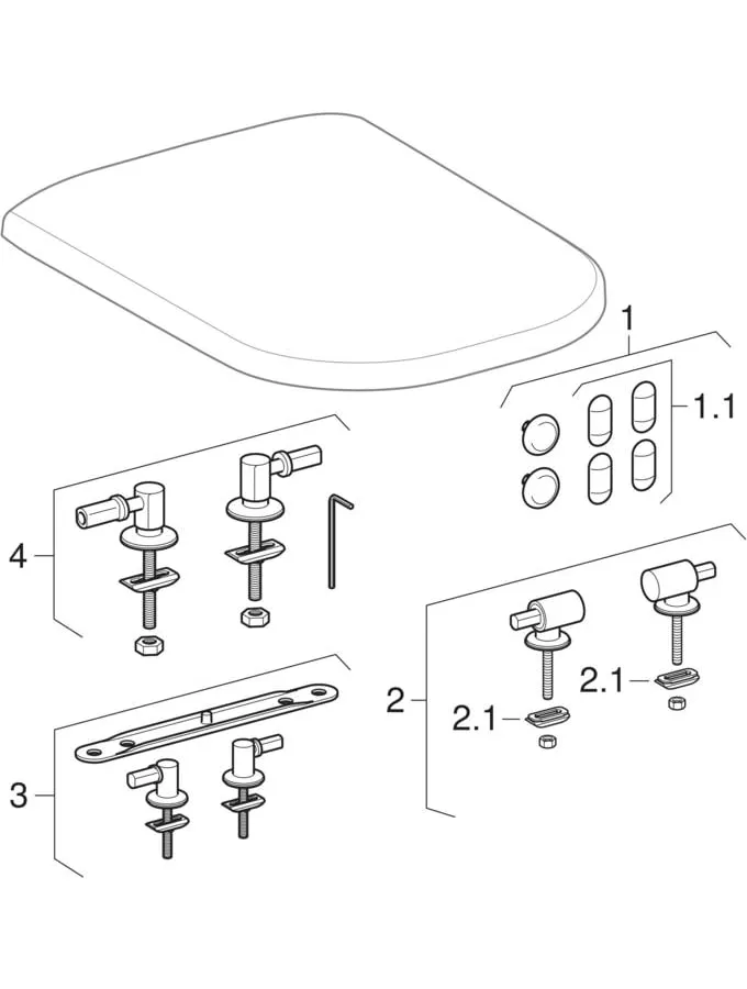 Geberit WC-Sitz ehemals Keramag „Smyle“, Soft Closing, Befestigung von oben Geberit WC-Sitz ehemals Keramag „Smyle“, Soft Closing, Befestigung von oben