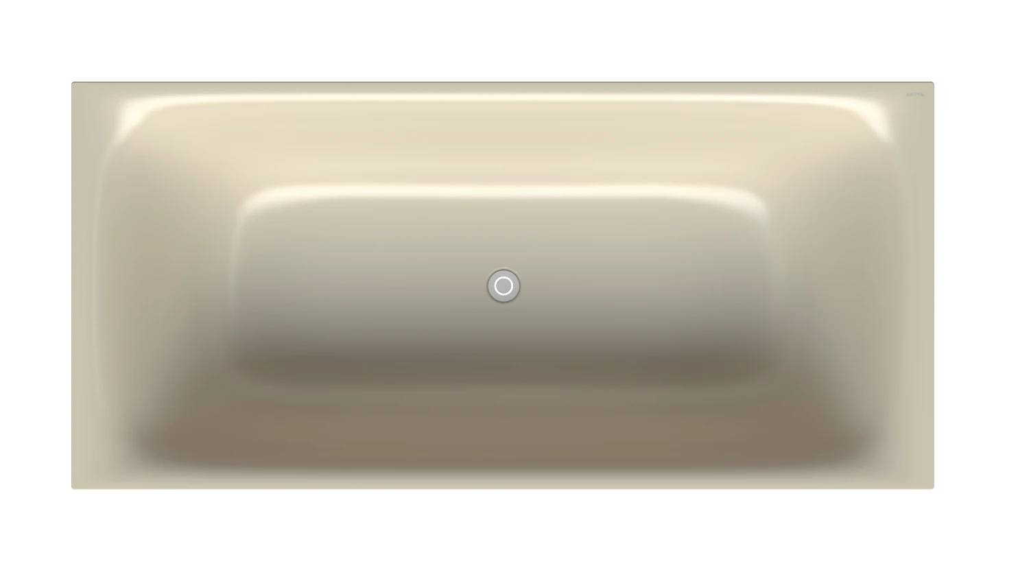 Bette Badewanne „BetteLux Shape“ rechteck 190 × 90 cm in Beige