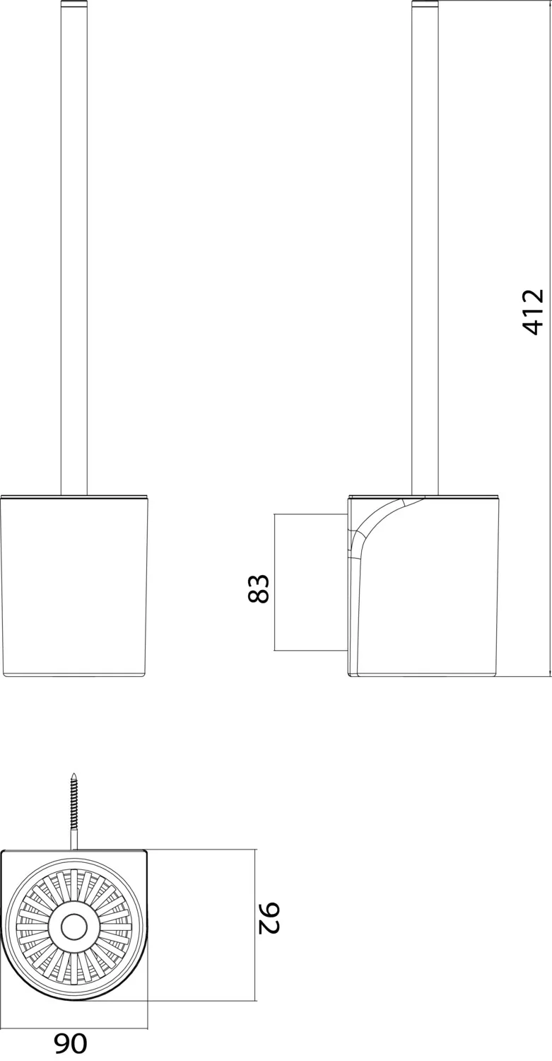 emco flow Toilettenbürstengarnitur, chrom emco flow Toilettenbürstengarnitur, chrom