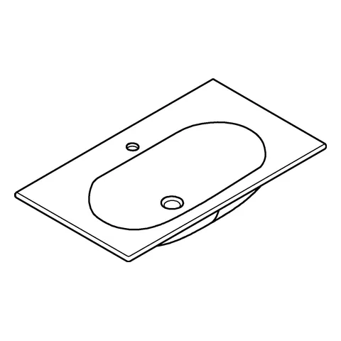 Möbelwaschtisch Essence 39567_H, 80 cm, wandhängend, 800 x 460 mm, aus Sanitärkeramik, PureGuard Hygieneoberfläche, alpinweiß Möbelwaschtisch Essence 39567_H, 80 cm, wandhängend, 800 x 460 mm, aus Sanitärkeramik, PureGuard Hygieneoberfläche, alpinweiß