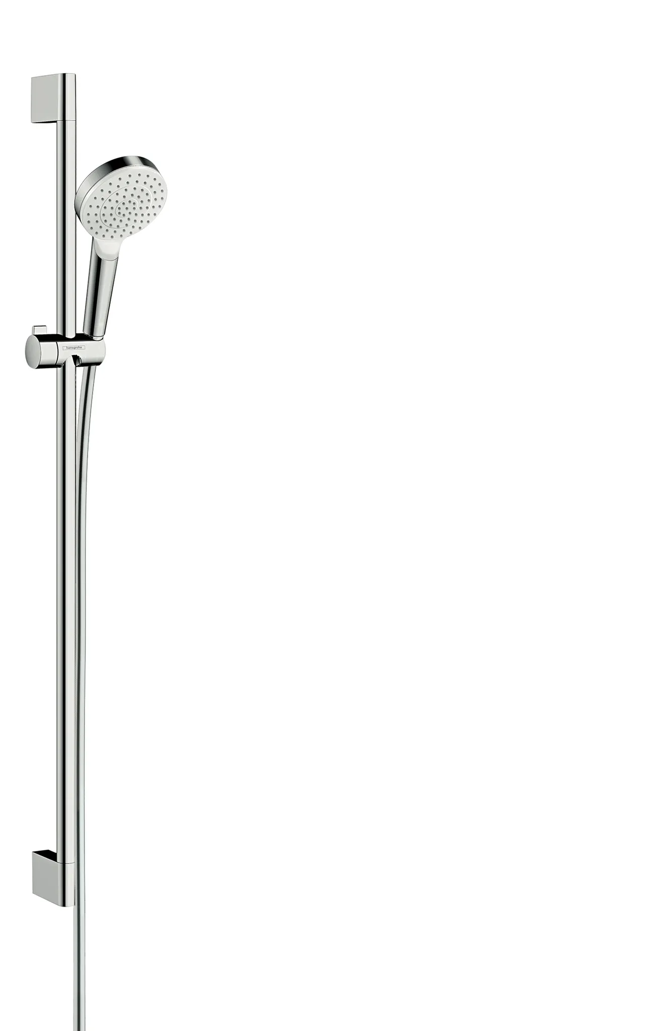 Hansgrohe Crometta Brauseset 100 1jet EcoSmart mit Brausestange 90 cm, Weiß/Chrom Hansgrohe Crometta Brauseset 100 1jet EcoSmart mit Brausestange 90 cm, Weiß/Chrom