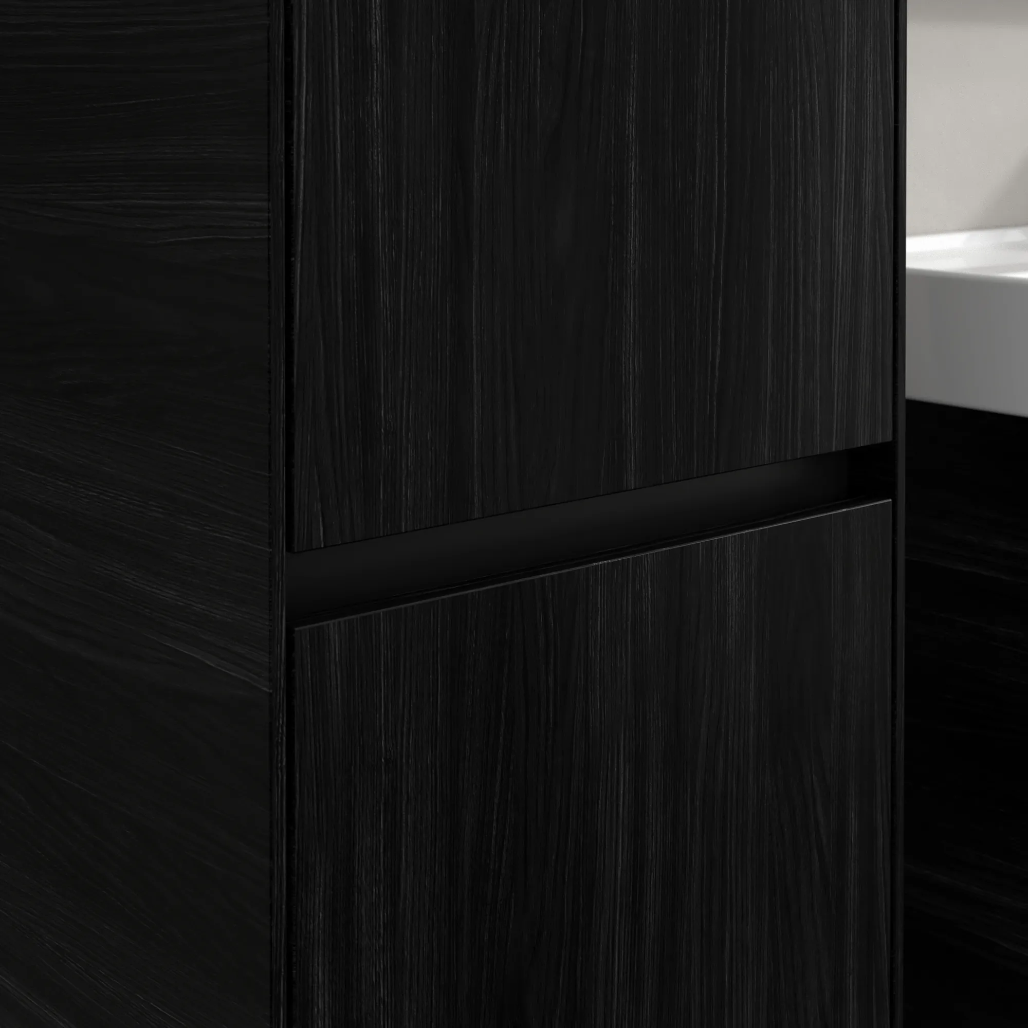 Villeroy & Boch Hochschrank Collaro C03300, 404x1538x349 mm, Black Oak, 2 Türen, SoftClosing, Wandmontage