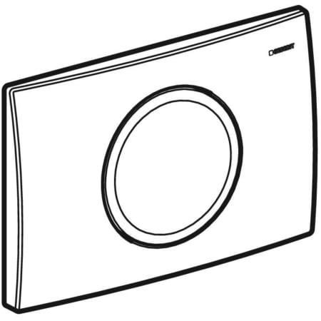 Geberit Betätigungsplatte „Delta15“ (früher Delta11) 24,6 × 16,4 × 2,5 cm in mattchrom Geberit Betätigungsplatte „Delta15“ (früher Delta11) 24,6 × 16,4 × 2,5 cm in mattchrom