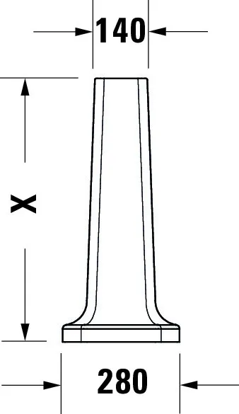 Standsäule 1930 für 043880 und 043870, weiß