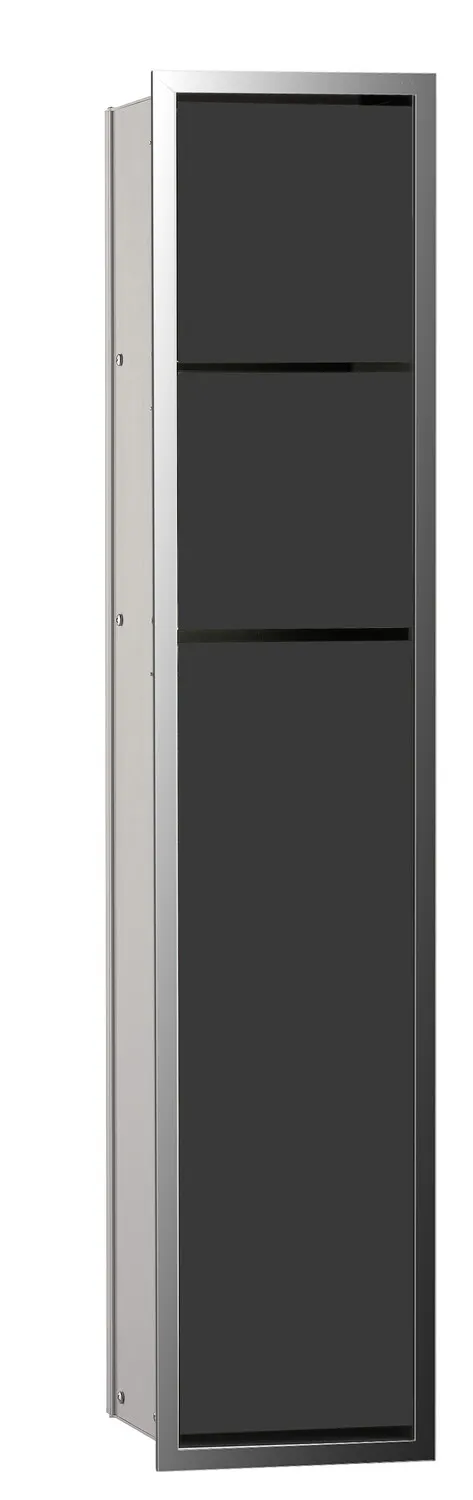 emco WC-Modul „asis module 150“ 16,8 × 78,7 × 13,5 cm in chrom / schwarz emco WC-Modul „asis module 150“ 16,8 × 78,7 × 13,5 cm in chrom / schwarz