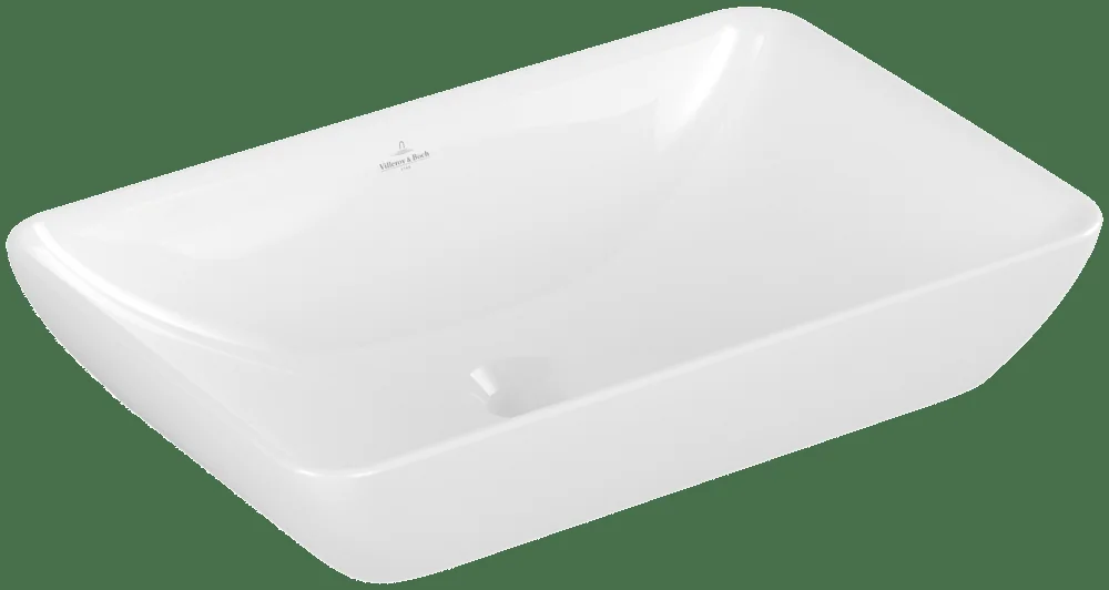 Villeroy & Boch Venticello Halbeinbau-Aufsatzwaschbecken 550x360mm Rechteck Weiß Alpin Villeroy & Boch Venticello Halbeinbau-Aufsatzwaschbecken 550x360mm Rechteck Weiß Alpin