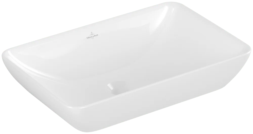 Villeroy & Boch Halbeinbau-Aufsatzwaschbecken Venticello, 555x360x180mm, weiß Alpin, glänzend, mit Überlauf Villeroy & Boch Halbeinbau-Aufsatzwaschbecken Venticello, 555x360x180mm, weiß Alpin, glänzend, mit Überlauf