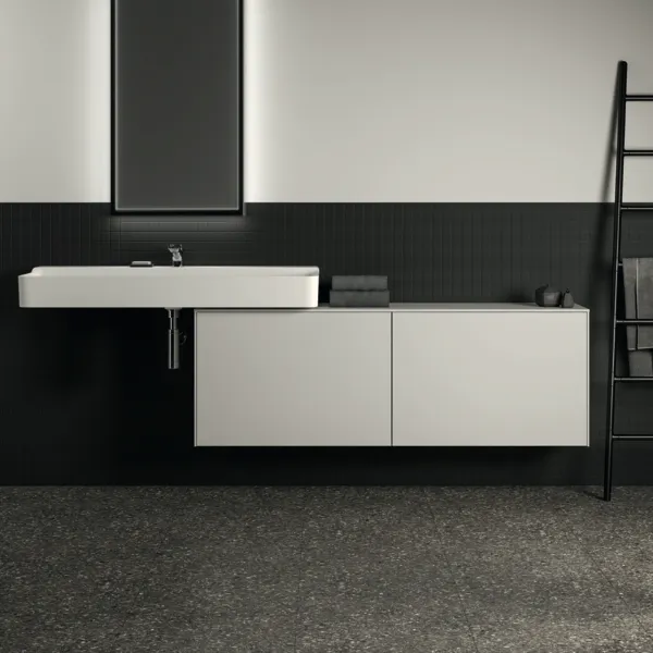Ideal Standard Waschtischunterschrank „Conca“ 158,7 × 55 × 37,3 cm Weiß matt lackiert