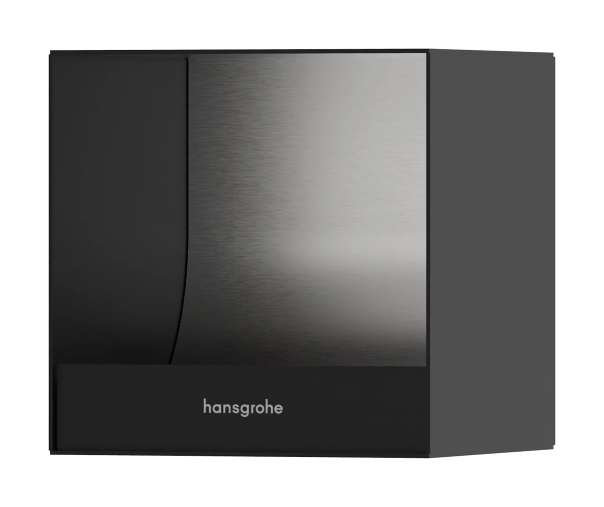 Hansgrohe XtraStoris Original Einbautoilettenpapierhalter, mattschwarz, 150 x 150 x 140 mm, für Trocken- und Nassbau Hansgrohe XtraStoris Original Einbautoilettenpapierhalter, mattschwarz, 150 x 150 x 140 mm, für Trocken- und Nassbau