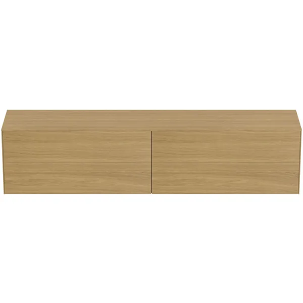 Ideal Standard Waschtischunterschrank „Conca“ 238,7 × 55 × 50,5 cm Eiche hell Furnier Ideal Standard Waschtischunterschrank „Conca“ 238,7 × 55 × 50,5 cm Eiche hell Furnier