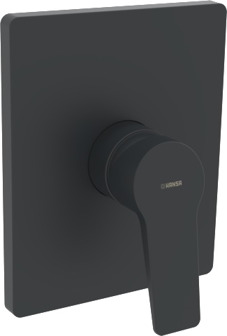 HansaTWIST Duscharmatur Hansacolour Einhebelmischer Fertigset für Brause-Batterie 8985 Rosette eckig Matt-Schwarz HansaTWIST Duscharmatur Hansacolour Einhebelmischer Fertigset für Brause-Batterie 8985 Rosette eckig Matt-Schwarz
