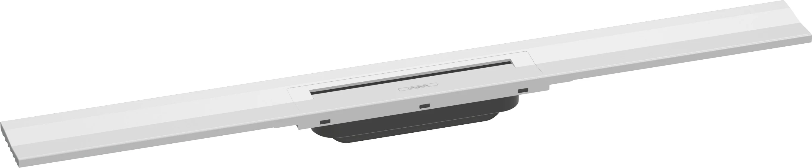 Hansgrohe RainDrain Flex Duschrinne 800 mm, wandangebunden, höhenverstellbar, Edelstahl V2A, bis zu 60 l/min Ablaufleistung