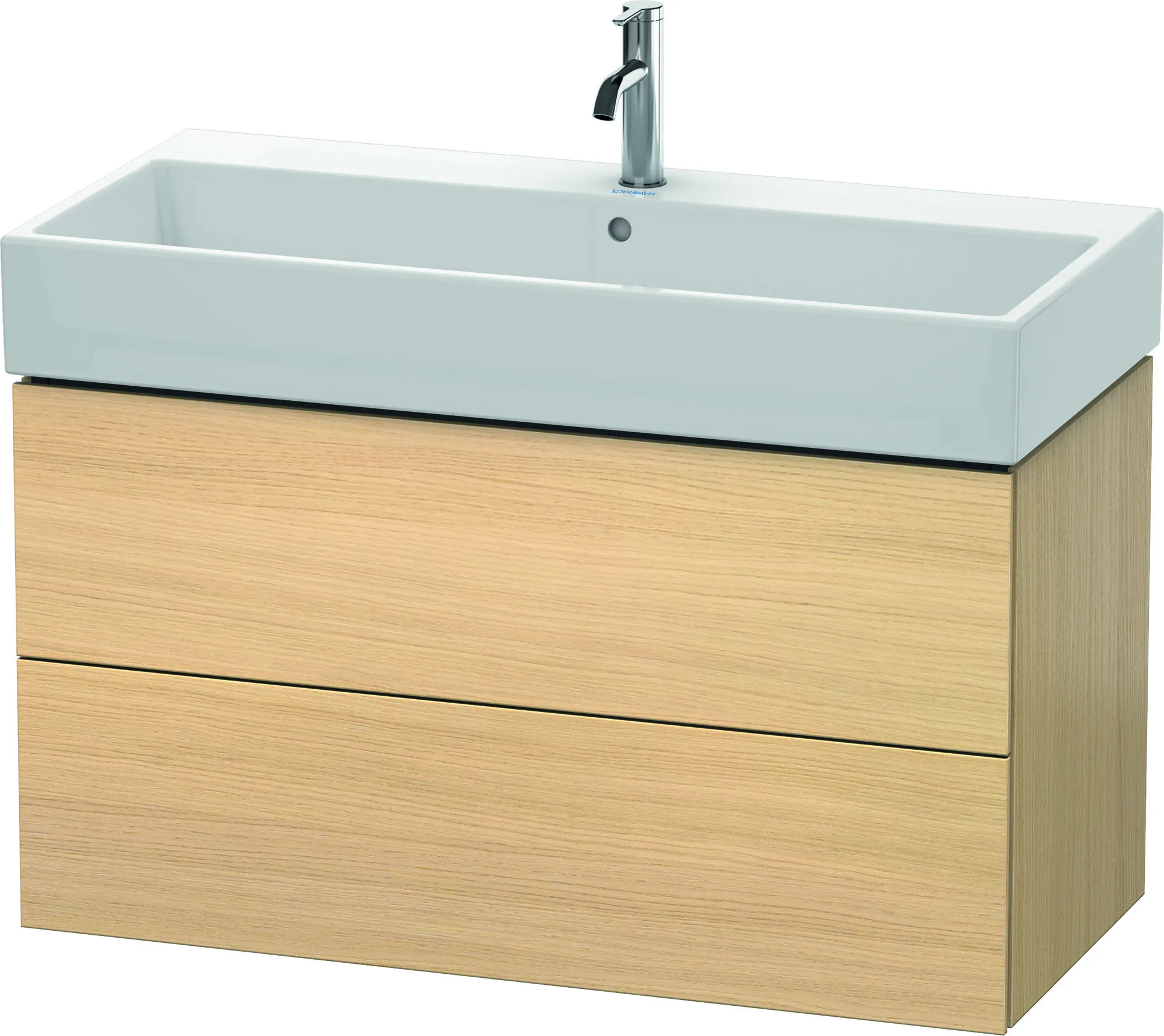 Duravit Waschtischunterschrank wandhängend „L-Cube“ 98,4 × 54,4 × 45,9 cm Mediterrane Eiche Duravit Waschtischunterschrank wandhängend „L-Cube“ 98,4 × 54,4 × 45,9 cm Mediterrane Eiche